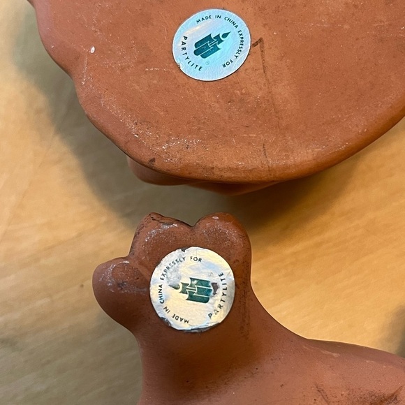 PartyLite Turtle and Frog Terracotta Tea Light Holders set of two - Picture 8 of 16